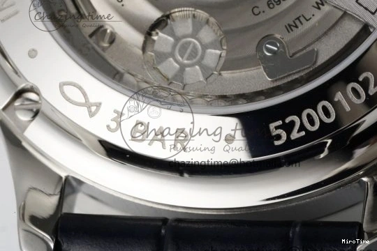 MIROTIME 0408 Portuguese Chrono IW3716 RSF 1:1 Best Edition Blue Dial on Black Leather Strap A RelaxedFit 7045